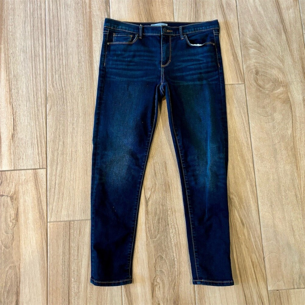 Banana Republic Jeans Womens Size 30 Blue Slim Straight Mid Rise Dark